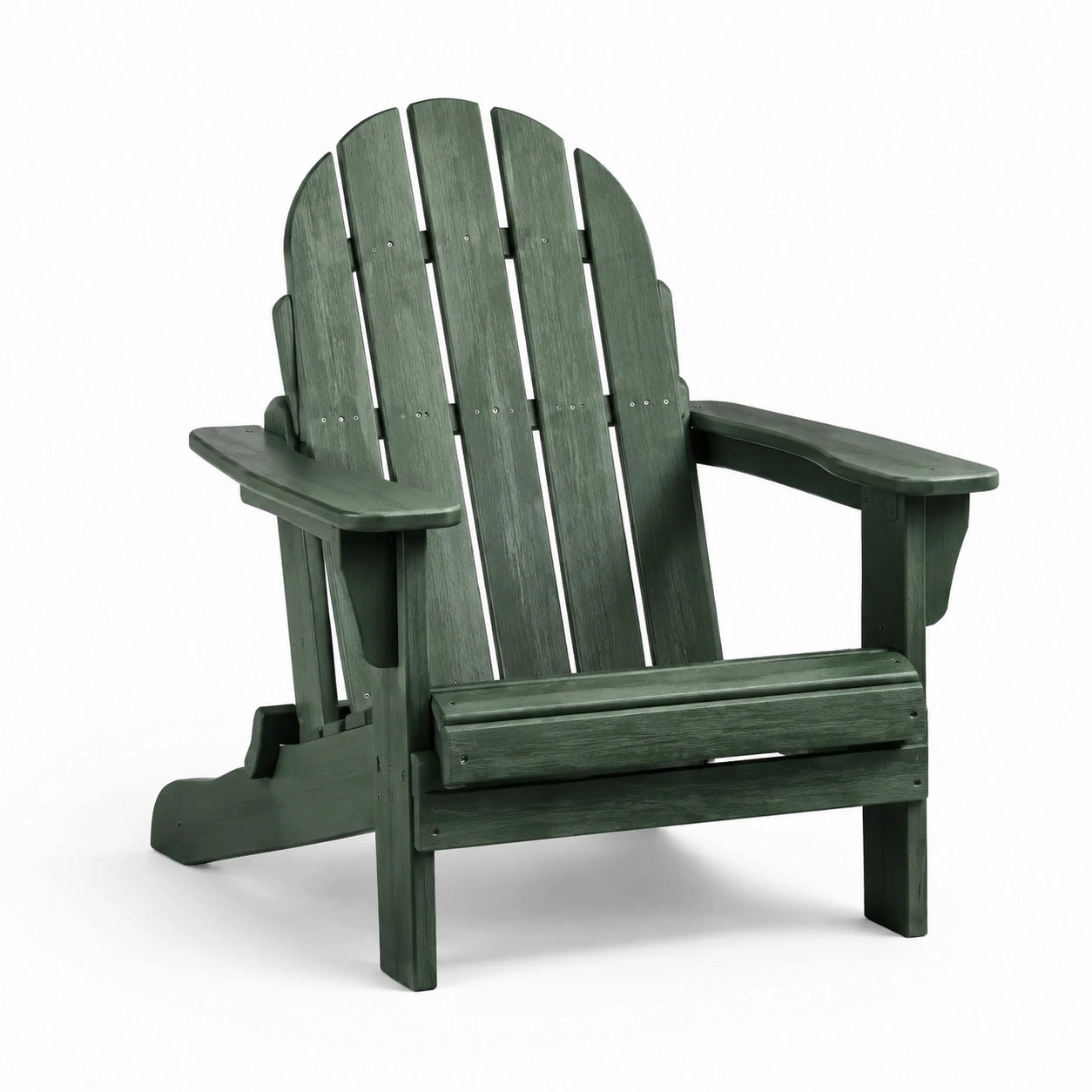 Adirondackstuhl aus Polyethylen in Grün