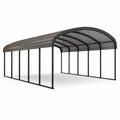 Carport Stahlrahmen mit Polycarbonat-Dach 500x300x250 cm Anthrazit