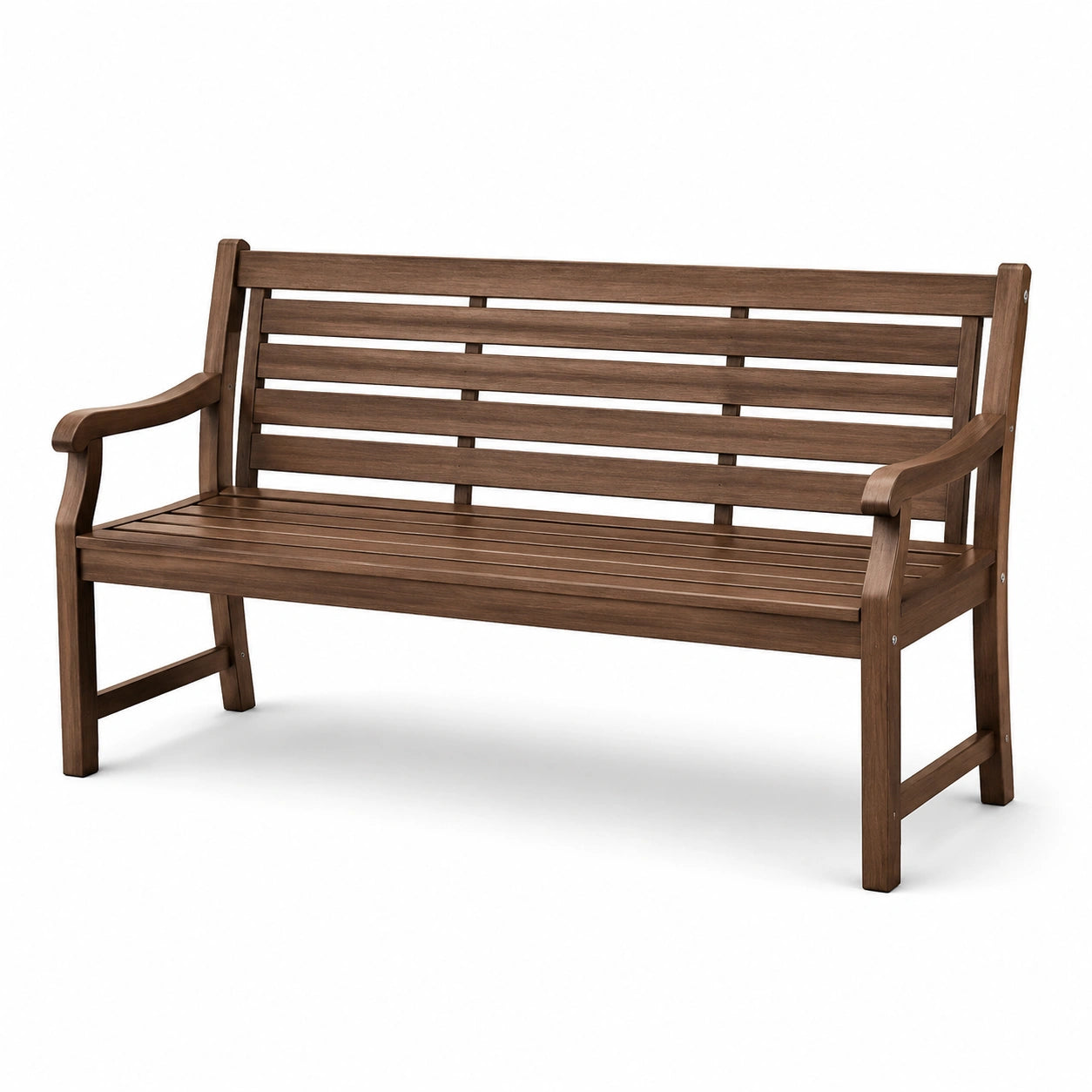 Holz Gartenbank Eukalyptusholz 150 cm Braun