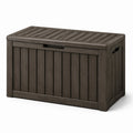 Kunststoff Aufbewahrungsbox Dunkelbraun 120x45x60 cm
