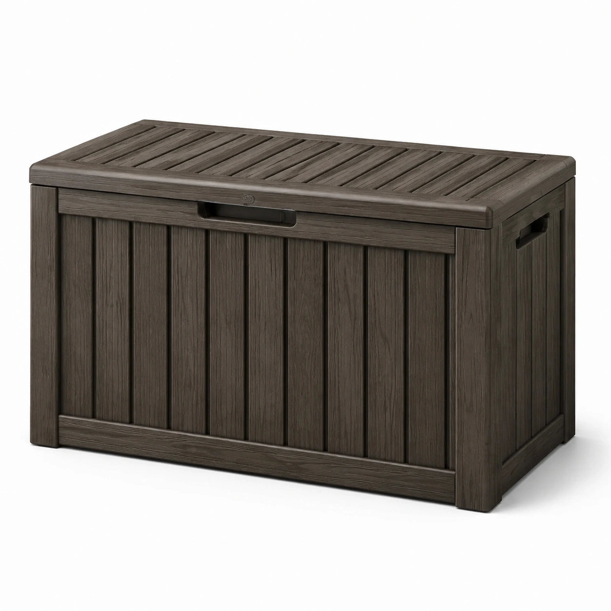 Kunststoff Aufbewahrungsbox Dunkelbraun 120x45x60 cm