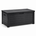 Gartenbox Polypropylen Anthrazit 128x65x61 cm