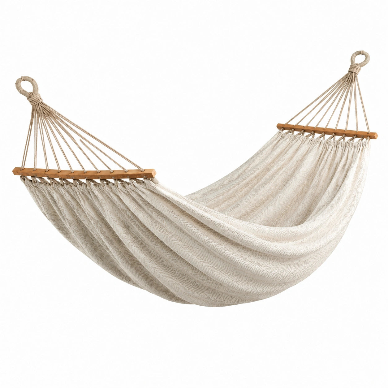 Hängematte aus Baumwolle Beige