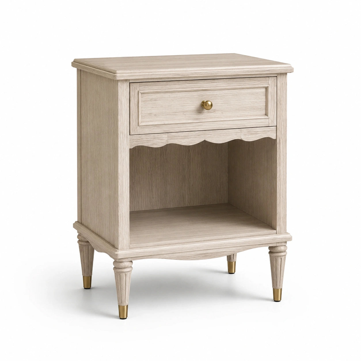 Nachttisch Holz mit Schublade und Fach 60x40x70cm